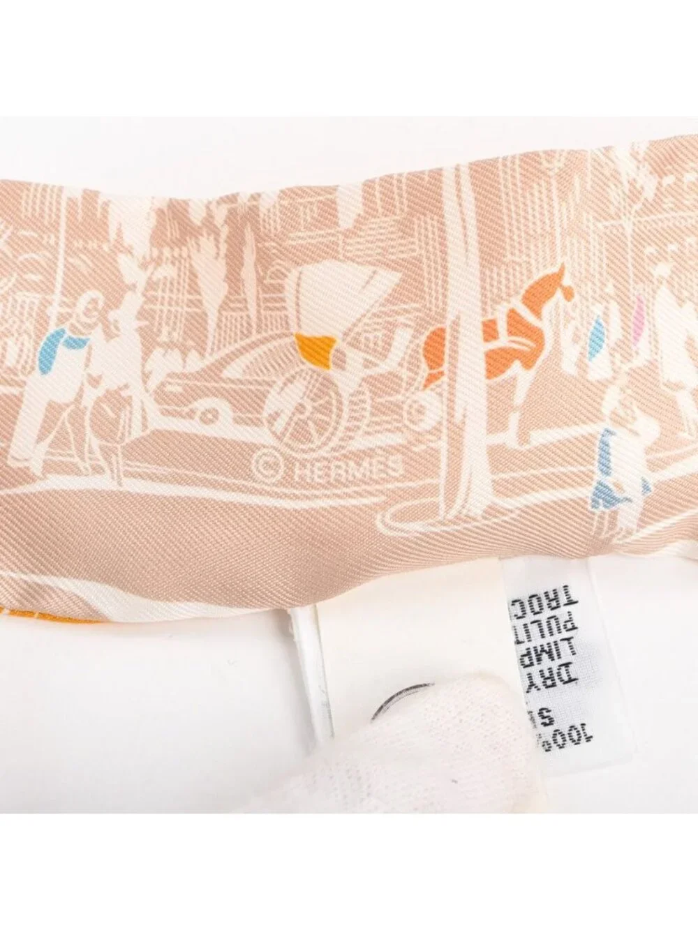 Hermes Scarf Twilly Scarves Orange